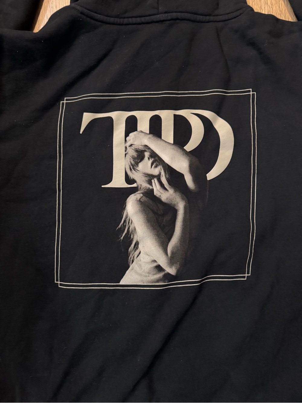 Taylor Swift The Tortured Poets Black Hoodie - Size XL